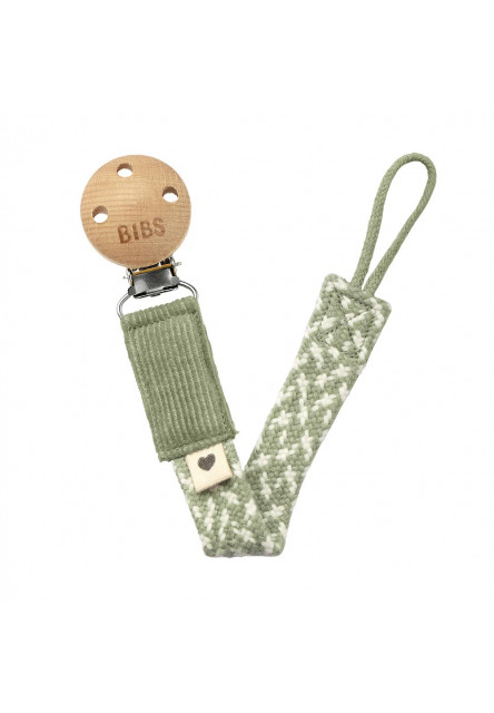 Paci Braid klip na dudlík (Sage / Ivory)