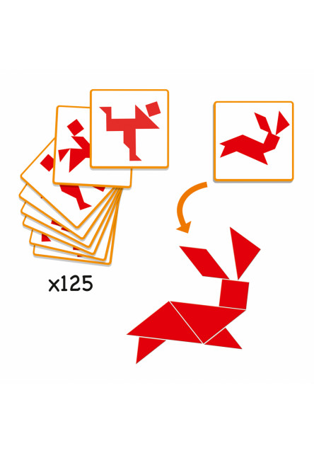 SOLOGIC: Tangram - hra trpezlivosti (hlavolam) pre jedného hráča