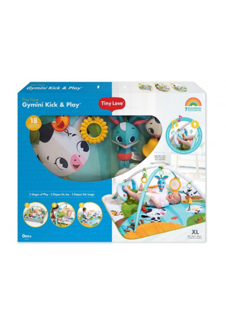 Hrací deka s hrazdou Gymini Kick & Play Tiny Farm