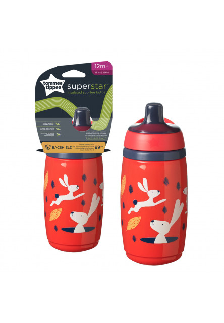 Netekoucí termohrnek Superstar sportovní 266ml 12m+ Red