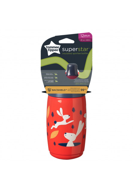 Netekoucí termohrnek Superstar sportovní 266ml 12m+ Red