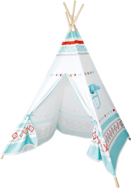 Týpi bielomodré teepee