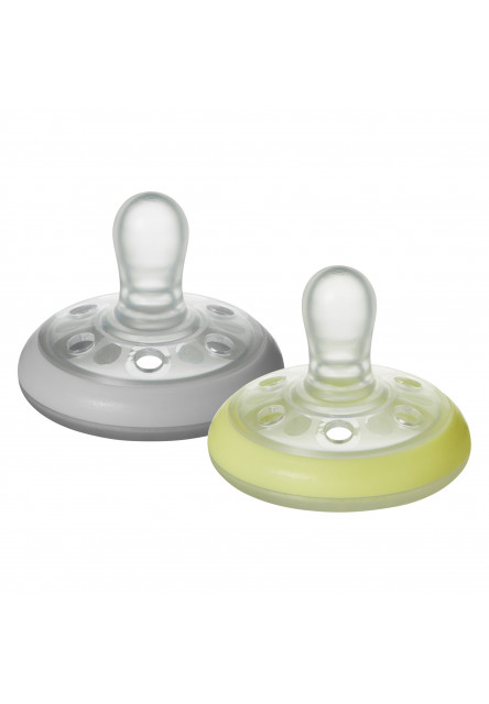 Šidítko C2N silikon Natural Night 2ks 6-18m Tommee Tippee