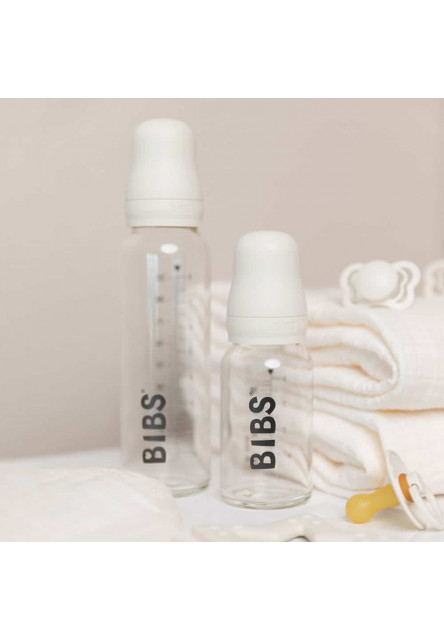 BIBS Baby Bottle sklenená fľaša 225ml (Dusky Lilac)