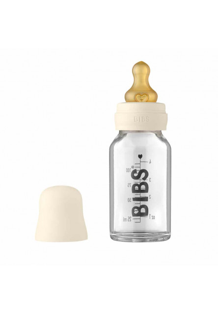 BIBS Baby Bottle sklenená fľaša 110ml (Sage)