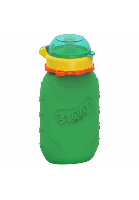 Squeasy Gear silikónová kapsička 180 ml (modrá)