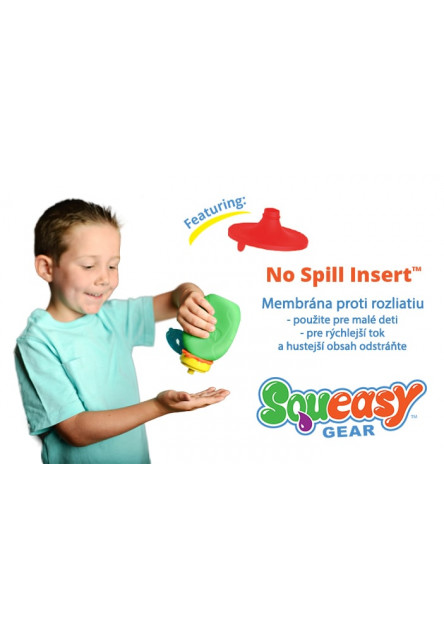 Squeasy Gear silikónová kapsička 180 ml (modrá)