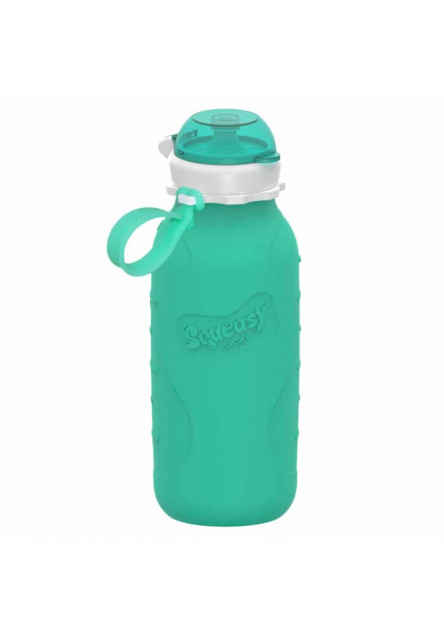 Squeasy Gear silikónová fľaša 480ml (sivá)