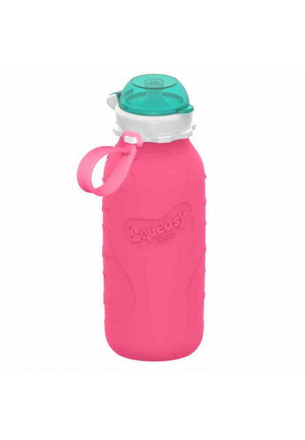 Squeasy Gear silikónová fľaša 480ml (sivá)