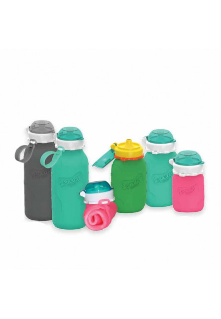 Squeasy Gear silikónová fľaša 480ml (aqua)