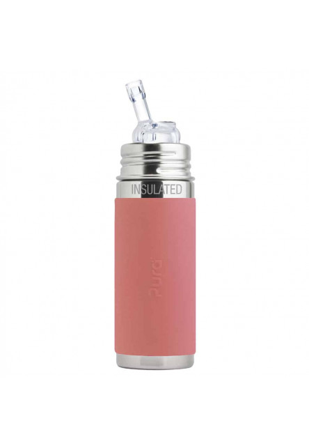 Pura® TERMO fľaša so slamkou 260ml (Rose)