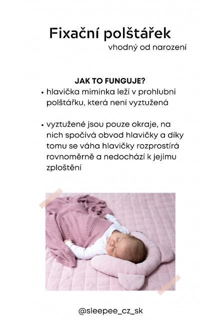 Fixační polštář Sleepee Royal Baby Teddy Bear Sunflower