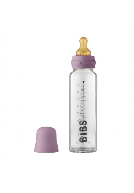 BIBS Baby Bottle sklenená fľaša 225ml (Mauve)