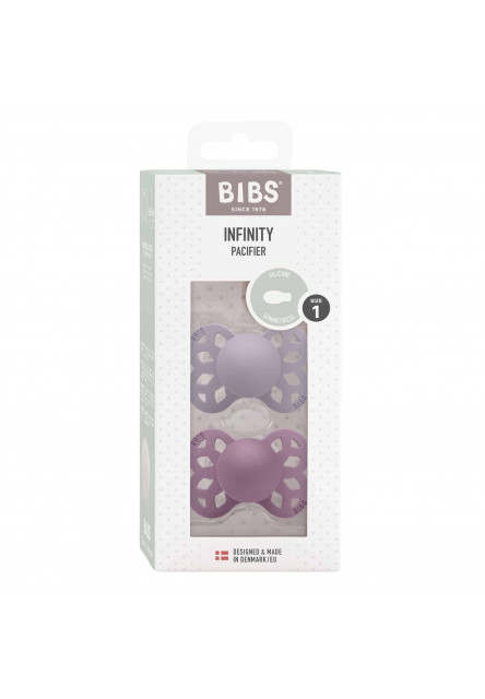 BIBS Infinity symetrické cumlíky zo silikónu 2ks - veľkosť 1 (Ivory / Sage)