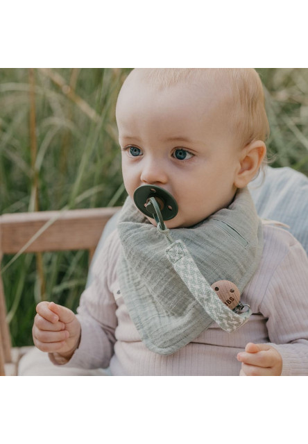 BIBS Bandana mušelínový slintáčik z BIO bavlny (Baby Blue)