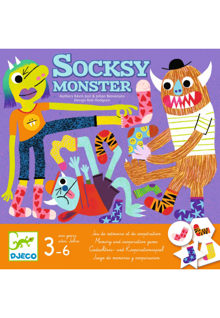 Ponožkové príšerky (Socksy Monster): stolová hra, kooperatívna pamäťová DJECO