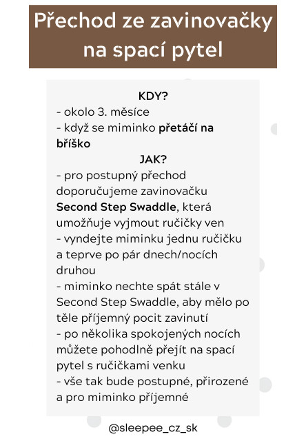 Zavinovačka Sleepee First Step Swaddle s čepičkou zdarma Bohemian Botanic