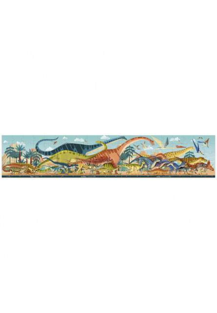 Panoramatické puzzle v kufříku Dinosauři Dino 100 ks