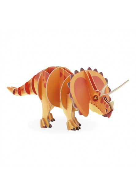 Dřevěné 3D puzzle Dinosaurus Triceratops Dino 32 ks