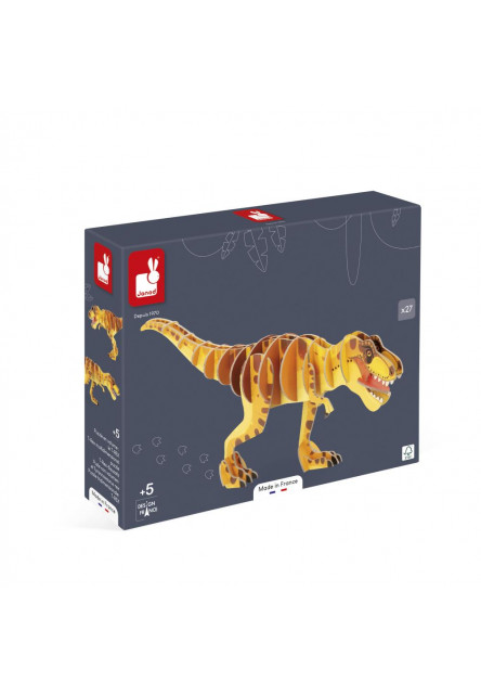 Dřevěné 3D puzzle Dinosaurus T-Rex Dino 27 ks