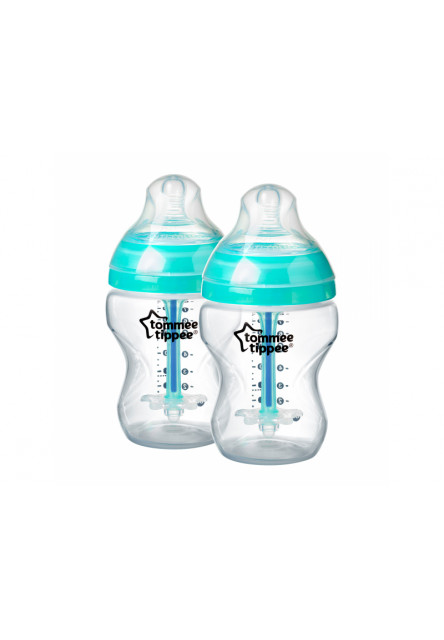 Kojenecká láhev C2N ANTI-COLIC 260ml 2ks 0m+ Tommee Tippee