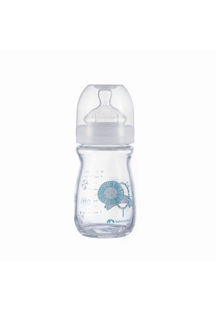 Kojenecká láhev Emotion Glass 130ml 0-6m White