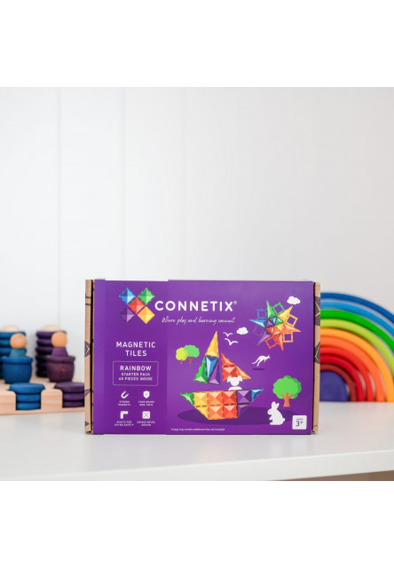 Magnetická stavebnice - Rainbow Starter Pack 60 pc