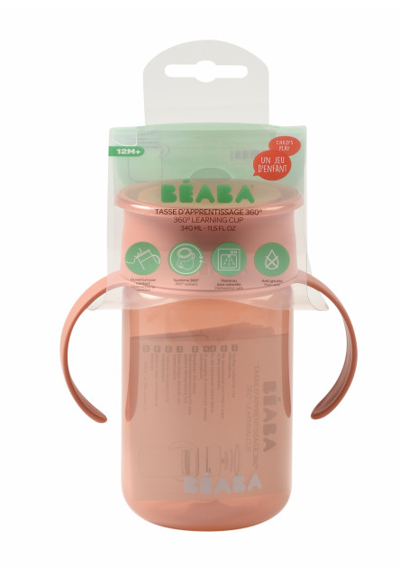 Hrnek trénovací 360° Pink 340 ml 12m+