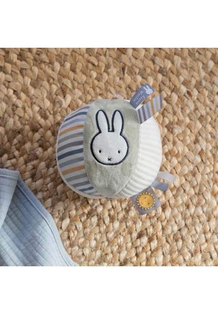 Míček textilní králíček Miffy Fluffy Blue