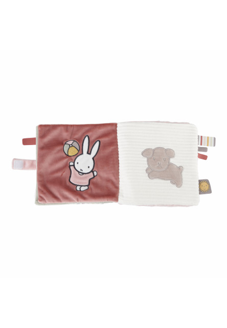 Textilní knížka s aktivitami králíček Miffy Fluffy Pink