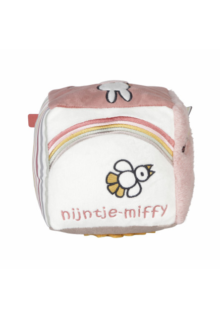 Kostka textilní králíček Miffy Fluffy Pink