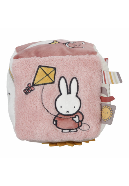 Kostka textilní králíček Miffy Fluffy Pink