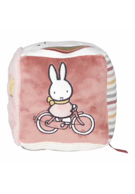 Kostka textilní králíček Miffy Fluffy Pink