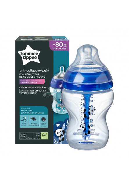 Kojenecká láhev C2N ANTI-COLIC Boy 260ml 0m+