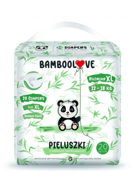 Pleny jednorázové bambus vel. XL 12-18 kg 20 ks