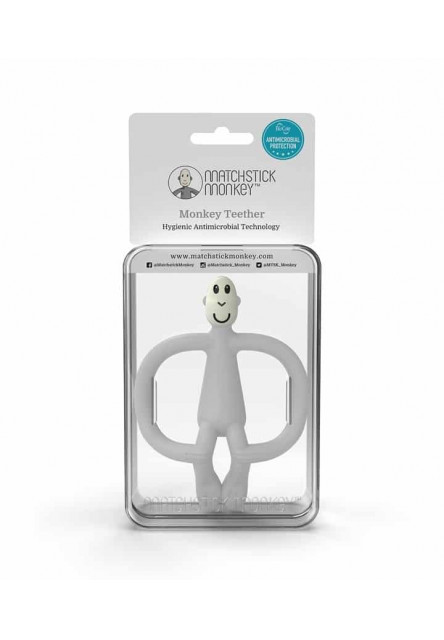 Hryzátko a zubná kefka teether cool grey