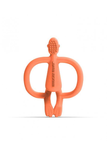 Hryzátko a zubná kefka teether orange