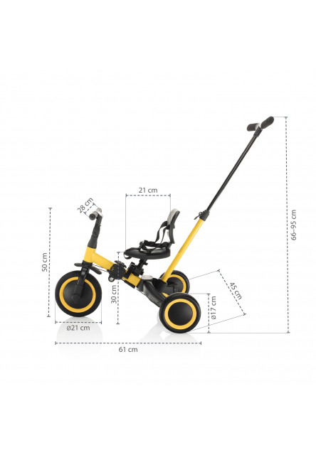 Tříkolka Razor 3v1, Empire Yellow