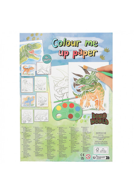 Omalovánka | Colour me up paper, s vodovkami a štětcem