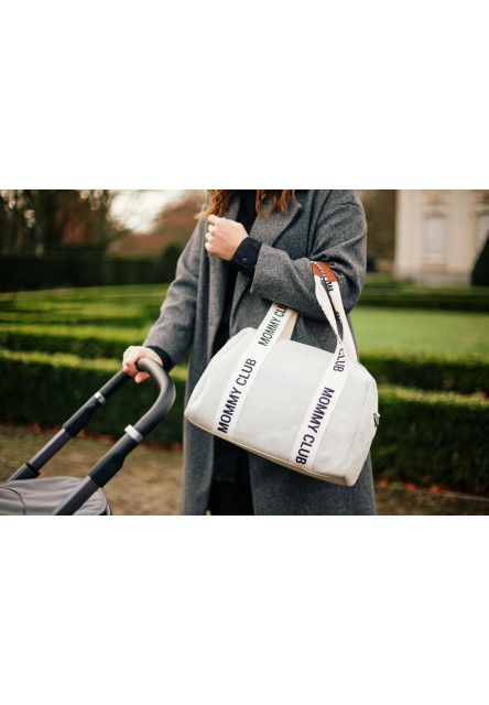 Přebalovací taška Mommy Club Signature Canvas Off White