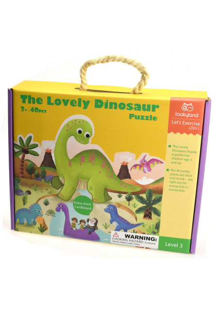 Tvarované puzzle Dinosaurus 40ks