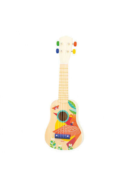 Gioia Drevený hudobný nástroj pre deti Ukulele