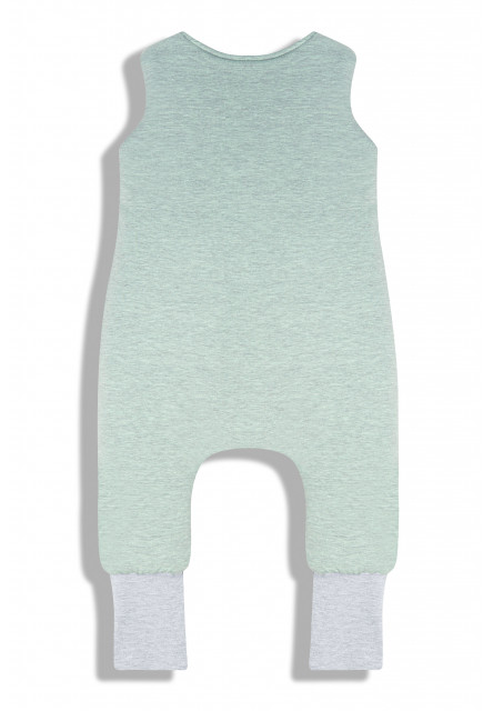 Celoroční spací pytel s nohavicemi Sleepee Melange Grey/Mint XS