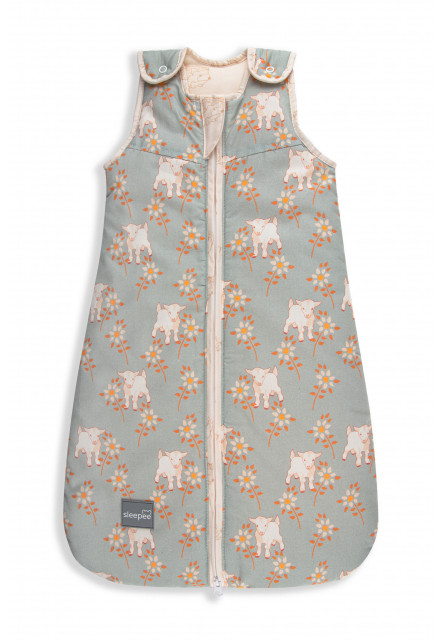 Spací pytel Sleepee Newborn Vintage Animals Sky Blue Sleepee