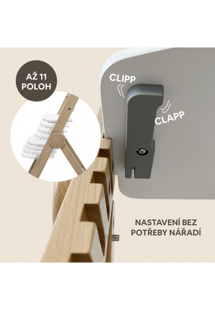 Drevená jedálenská stolička Clipp & Clapp, Black