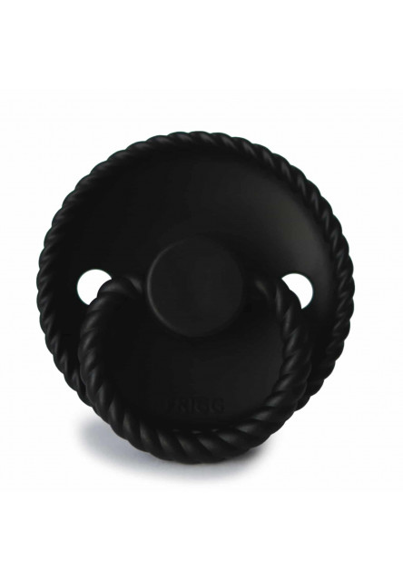 Cumlík frigg rope jet black, 0-6m, silikón