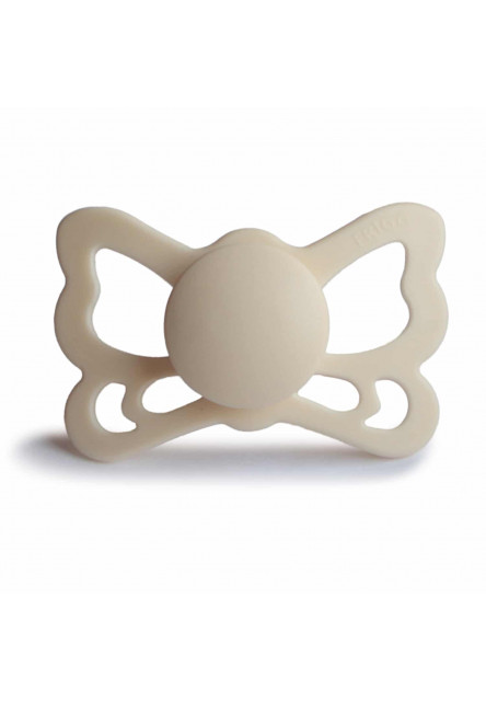 Anatomický cumlík frigg butterfly cream, 0-6m, silikón