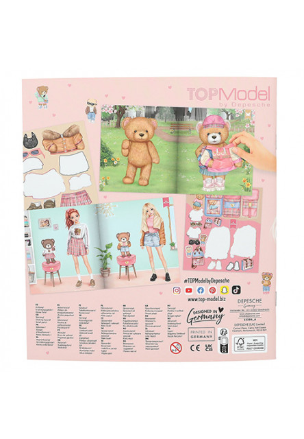 Sticker World - Top Model, Kreativní sešit se samolepkami, Candy s medvídkem