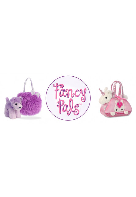 Plyšová kabelka modrá so šteniatkom - Fancy Pals (20,5 cm)