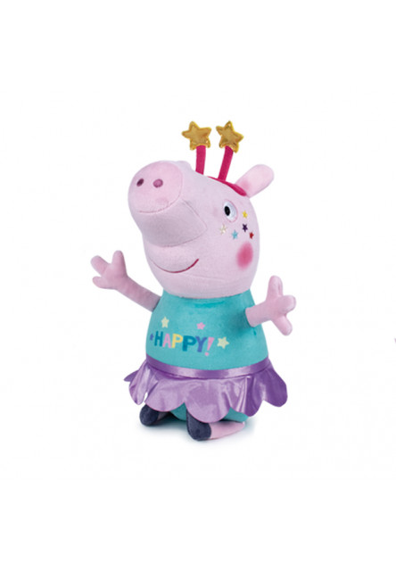 Plyšové prasiatko - Happy - Prasiatko Peppa - 31 cm Aurora